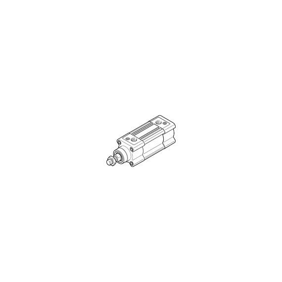 Cilindru standard Ø40 mm, Festo DSBC40, cu acțiune dublă, piston cu filet M12x1.25 FE, cu frână și magnet, ISO15552 - megora.ro