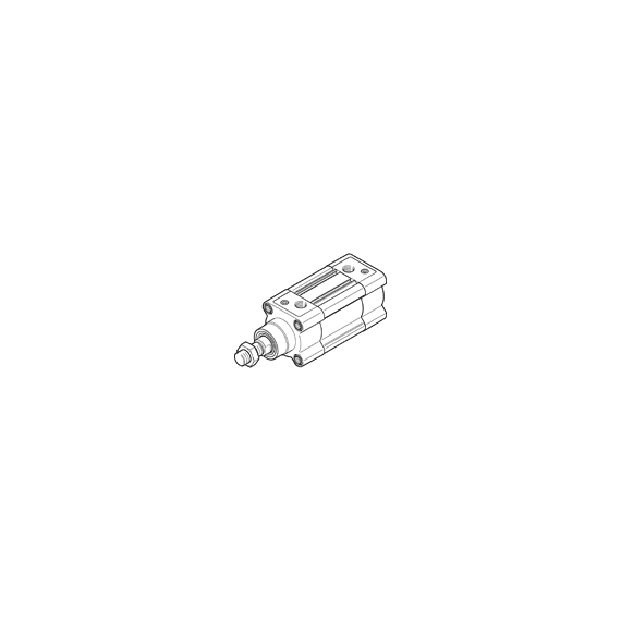 Cilindru standard Ø50 mm, Festo DSBC50, cu acțiune dublă, piston cu filet M16x1.5 FE, cu frână și magnet, ISO15552 - megora.ro