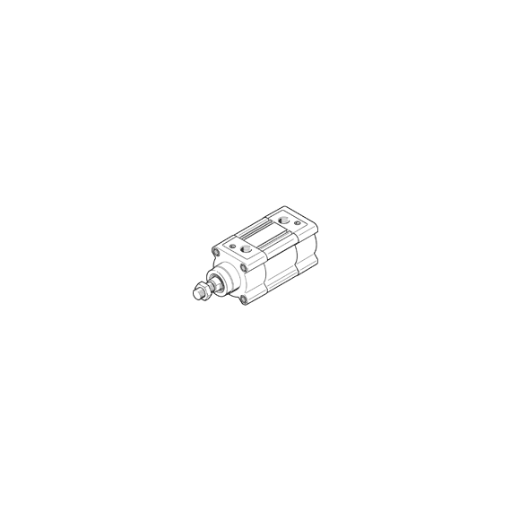 Cilindru standard Ø63 mm, Festo DSBC63, cu acțiune dublă, piston cu filet M16x1.5 FE, cu frână și magnet, ISO15552 - megora.ro