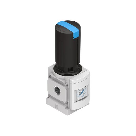 Regulator de presiune Festo MS6-LR-1/2-D5-AS, cod 529989, presiune 4 bar, conexiune G1/2, debit 7500 l/min - megora.ro