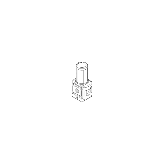 Regulator de presiune Festo MS6-LR-1/2-D5-AS, cod 529989, presiune 4 bar, conexiune G1/2, debit 7500 l/min - megora.ro