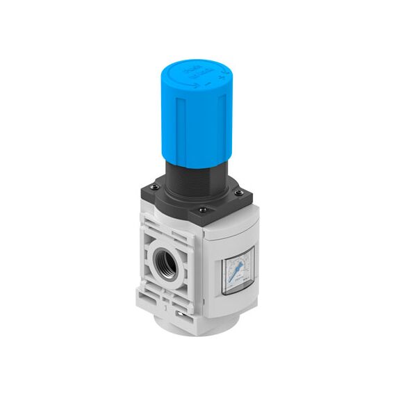 Regulator de presiune Festo MS6-LR-1/2-D6-AG-BAR-B, cod 8099205, presiune 7 bar, conexiune G1/2, debit 5800 l/min - megora.ro