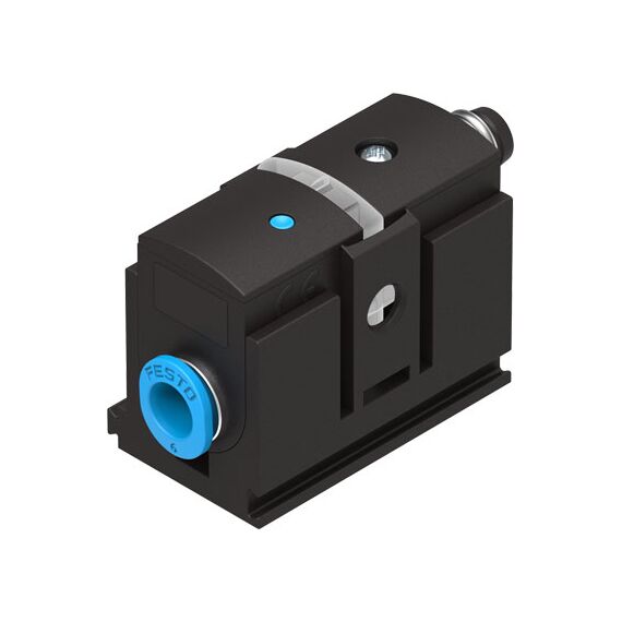 Senzor de presiune Festo SDE5-V1-FP-Q6-P-M8, cod 542887, -1...0 bar, PNP NO, mufă M8, conexiune Q6, 3 fire - megora.ro
