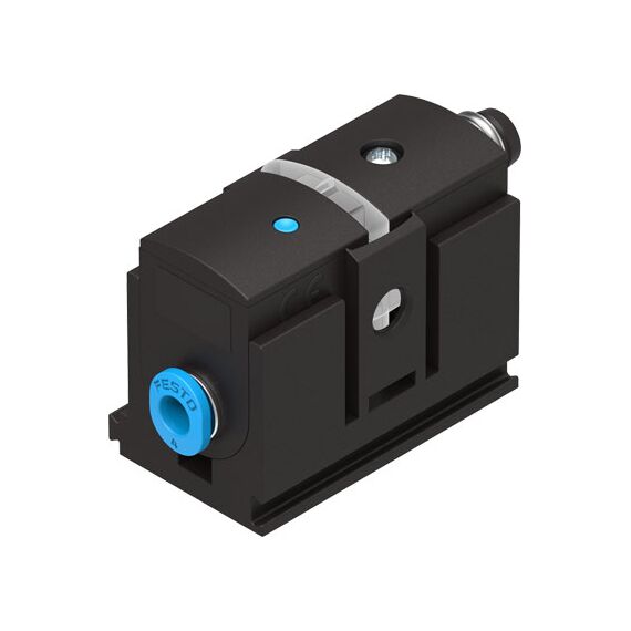 Senzor de presiune Festo SDE5-V1-O-Q4-P-M8, cod 527457, -1...0 bar, PNP NO, mufă M8, conexiune Q4, 3 fire - megora.ro