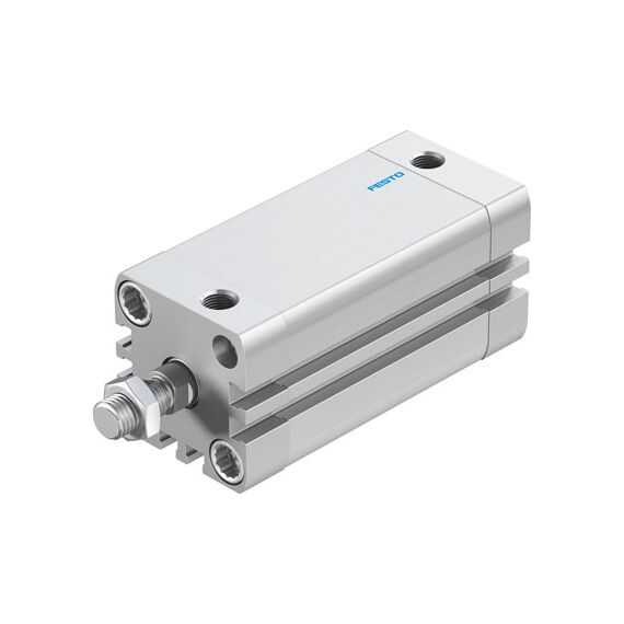 Cilindru compact Ø32 mm, Festo ADN32, cu acțiune dublă, piston cu filet M10x1.25 FE, cu frână și magnet, ISO21287 - megora.ro