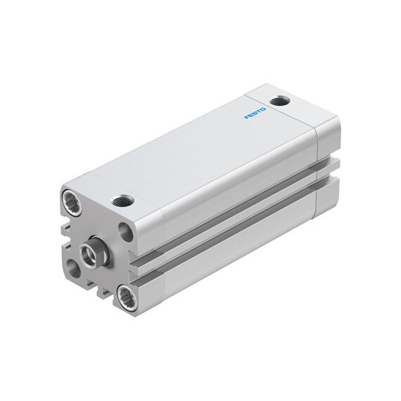 Cilindru compact Ø32 mm, Festo ADN32, cu acțiune dublă, piston cu filet M8 FI, cu frână și magnet, ISO21287 - megora.ro
