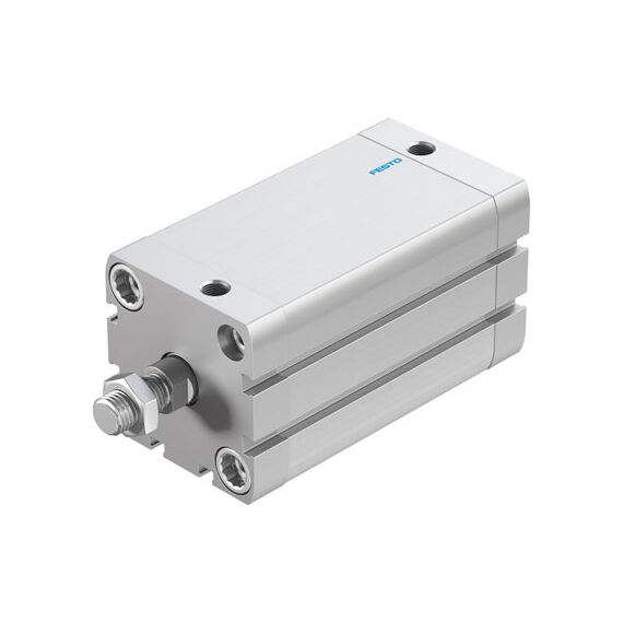 Cilindru compact Ø50 mm, Festo ADN50, cu acțiune dublă, piston cu filet M12x1.25 FE, cu frână și magnet, ISO21287 - megora.ro