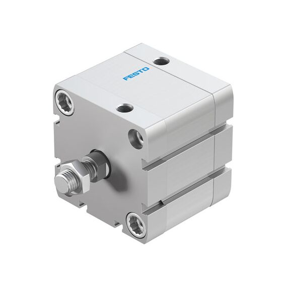 Cilindru compact Ø63 mm, Festo ADN63, cu acțiune dublă, piston cu filet M12x1.25 FE, cu frână și magnet, ISO21287 - megora.ro