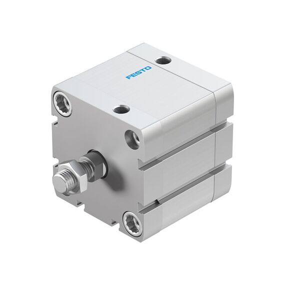Cilindru compact Ø63 mm, Festo ADN63, cu acțiune dublă, piston cu filet M12x1.25 FE, cu frână și magnet, ISO21287 - megora.ro