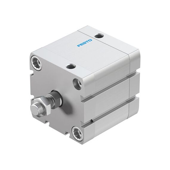 Cilindru compact Ø63 mm, Festo ADN63, cu acțiune dublă, piston cu filet M12x1.25 FE, cu frână și magnet, ISO21287 - megora.ro