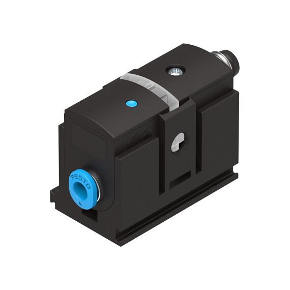 Senzor de presiune Festo SDE5-D10-C-Q4E-P-M8, cod 542889, 0...10 bar, PNP NC, mufă M8, conexiune Q4, 3 fire - megora.ro