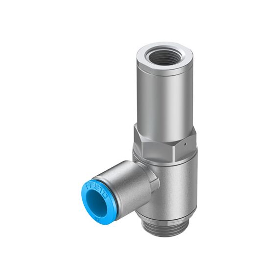 Supapa de sens pilotată Festo HGL-1/2-QS-12, cod 530045 Q12->G1/2 (pilot G3/8), 2100 l/min - megora.ro