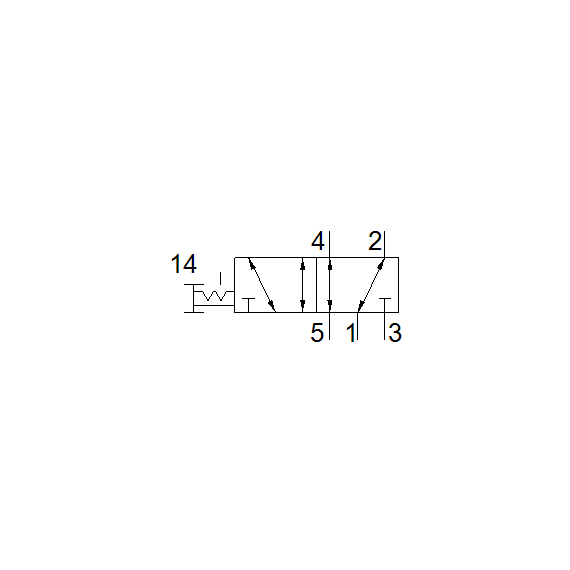 Ventil cu acționare manuală Festo VHEF-P-B52-G18, cod 5299710, 5/2, acțiune bistabil, conexiune G1/8 - megora.ro