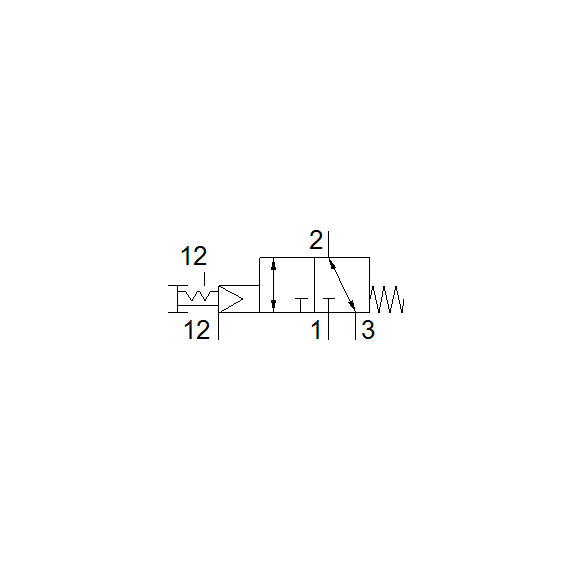 Ventil cu acționare manuală Festo VHEF-PTCZ-B32-G18, cod 5299708, 3/2 NC, acțiune bistabil, conexiune G1/8 - megora.ro