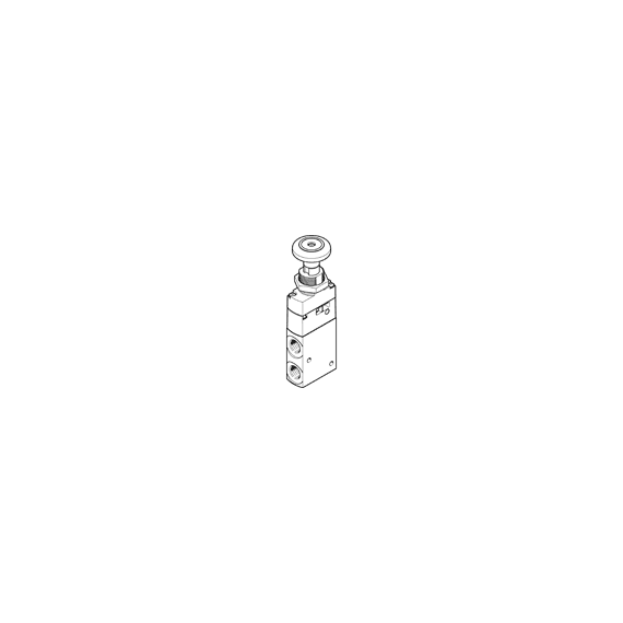 Ventil cu acționare manuală Festo VHEF-PTCZ-B32-G18, cod 5299708, 3/2 NC, acțiune bistabil, conexiune G1/8 - megora.ro