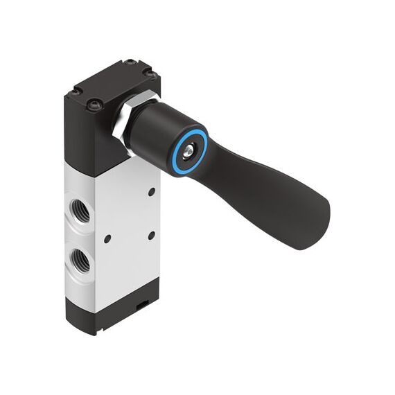 Ventil cu pârghie Festo VHEF-HS-B52-G14, cod 4165864, 5/2, acțiune bistabil, conexiune G1/4 - megora.ro