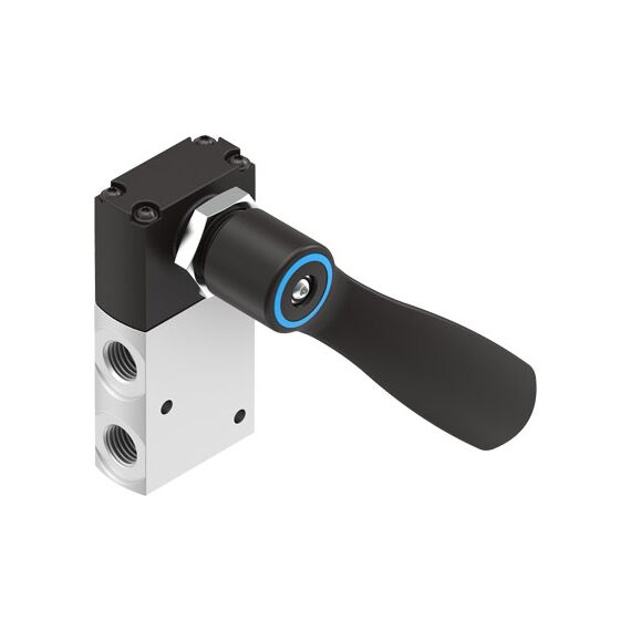 Ventil cu pârghie Festo VHEF-HST-M32-M-G14, cod 4165854, 3/2 NC, acțiune monostabil, conexiune G1/4 - megora.ro