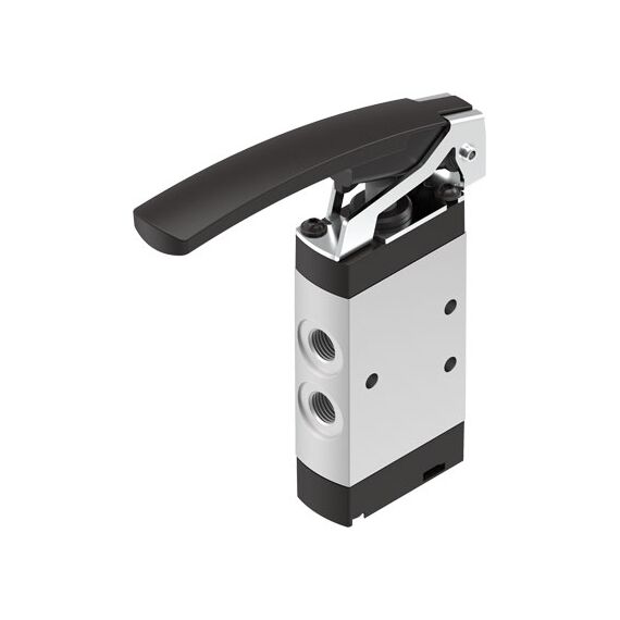 Ventil cu pârghie Festo VHEF-L-M52-M-G18, cod 4500001, 5/2, acțiune monostabil, conexiune G1/8 - megora.ro