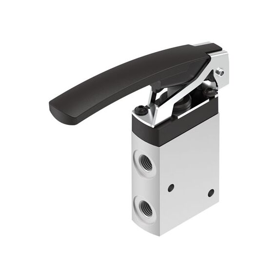 Ventil cu pârghie Festo VHEF-LT-M32-M-G18, cod 4500009, 3/2 NC, acțiune monostabil, conexiune G1/8 - megora.ro