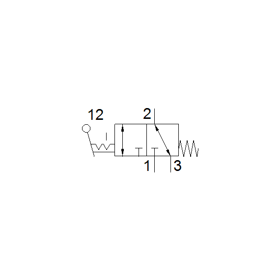 Ventil cu pârghie Festo VHEF-VT-B32-G14, cod 5300039, 3/2 NC, acțiune bistabil, conexiune G1/4 - megora.ro