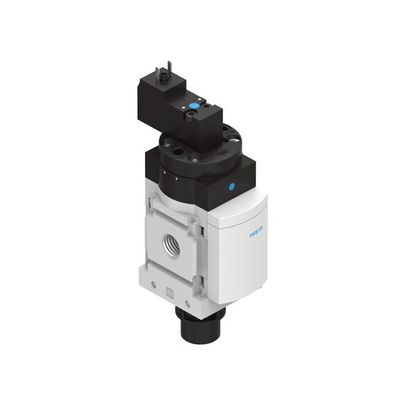 Ventil de pornire Festo MS4-EE-1/4-10V24, cod 542578, conexiune intrare G1/4, presiune 10 bar, alimentare 24 VDC - megora.ro
