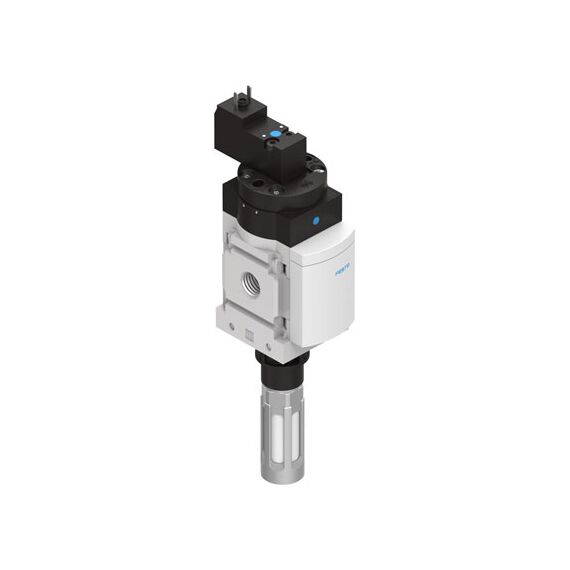 Ventil de pornire Festo MS4-EE-1/4-10V24-S, cod 542598, conexiune intrare G1/4, presiune 10 bar, alimentare 24 VDC - megora.ro