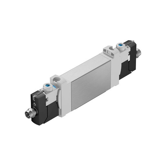 Ventil electromagnetic Festo VUVG-BK14-B52-T-F-1R8L-S, cod 8042576, 5/2, acțiune bistabil, alimentare 24 VDC, conexiune flanșă - megora.ro