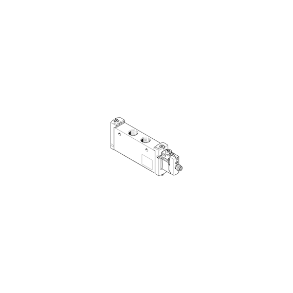 Ventil electromagnetic Festo VUVG-L18-M52-RT-G14-1R8L, cod 8031531, 5/2, acțiune monostabil, alimentare 24 VDC, conexiune G1/4 - megora.ro