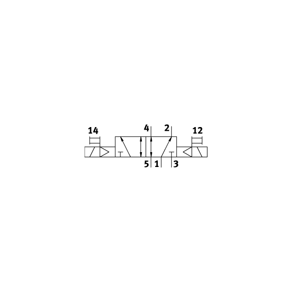 Ventil electromagnetic Festo VUVG-LK10-B52-T-M5-1R8L-S, cod 8042544, 5/2, acțiune bistabil, alimentare 24 VDC, conexiune M5 - megora.ro