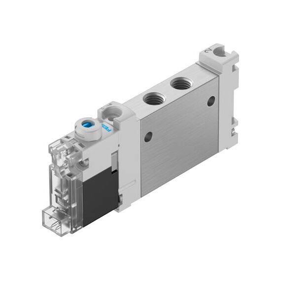Ventil electromagnetic Festo VUVG-LK10-M52-AT-M7-1H2L-S, cod 8042547, 5/2, acțiune monostabil, alimentare 24 VDC, conexiune M7 - megora.ro