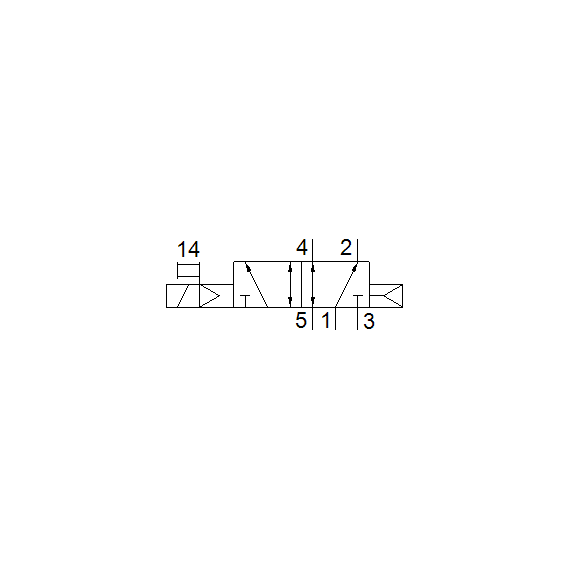 Ventil electromagnetic Festo VUVG-LK10-M52-AT-M7-1R8L-S, cod 8042551, 5/2, acțiune monostabil, alimentare 24 VDC, conexiune M7 - megora.ro