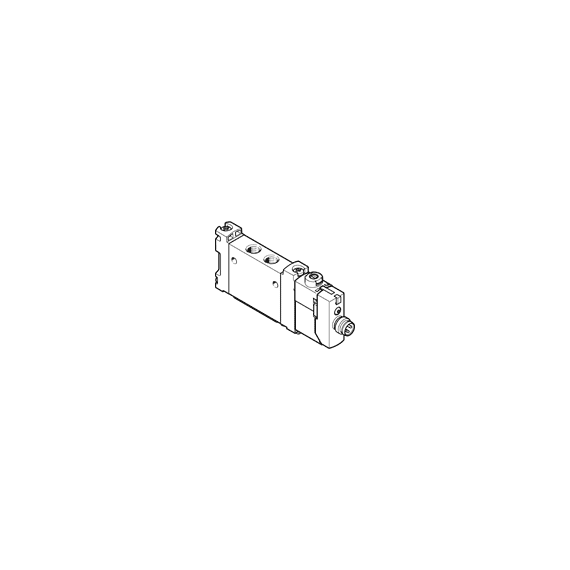 Ventil electromagnetic Festo VUVG-LK10-M52-AT-M7-1R8L-S, cod 8042551, 5/2, acțiune monostabil, alimentare 24 VDC, conexiune M7 - megora.ro