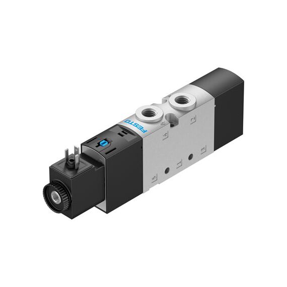 Ventil electromagnetic Festo VUVS-L20-M52-MD-G18-F7-1C1, cod 575264, 5/2, acțiune monostabil, alimentare 24 VDC, conexiune G1/8 - megora.ro