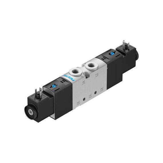 Ventil electromagnetic Festo VUVS-L20-P53C-MD-G18-F7-1C1, cod 575268, 5/3 CC, acțiune bistabil, alimentare 24 VDC, conexiune G1/8 - megora.ro