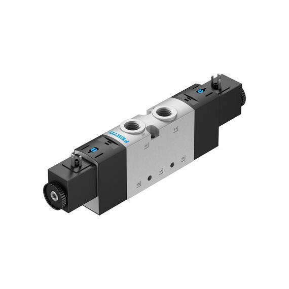 Ventil electromagnetic Festo VUVS-L25-B52-D-G14-F8-1C1, cod 575518, 5/2, acțiune bistabil, alimentare 24 VDC, conexiune G1/4 - megora.ro