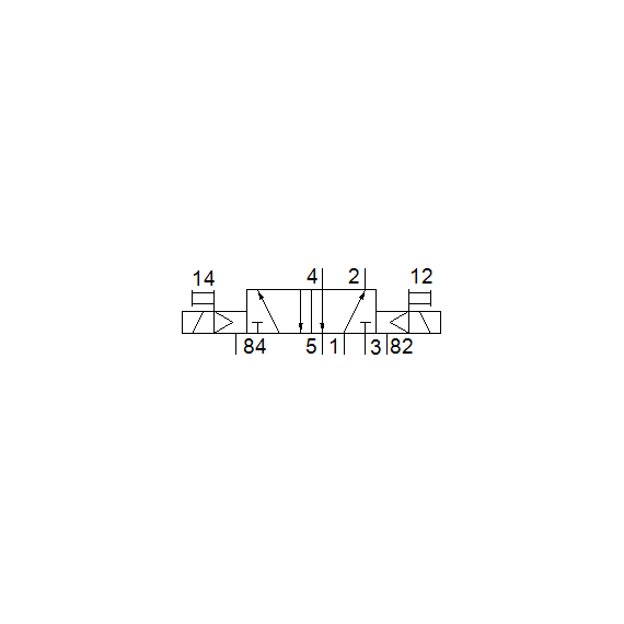 Ventil electromagnetic Festo VUVS-L25-B52-D-G14-F8-1C1, cod 575518, 5/2, acțiune bistabil, alimentare 24 VDC, conexiune G1/4 - megora.ro