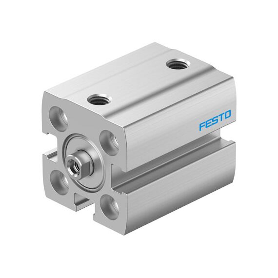 Cilindru compact Ø12 mm, Festo ADN-S12, cu acțiune dublă, piston cu filet M3 FI, cu frână și magnet - megora.ro