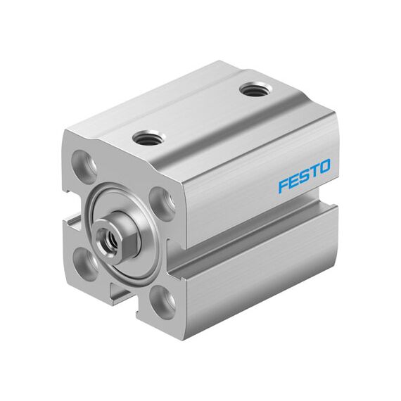 Cilindru compact Ø16 mm, Festo ADN-S16, cu acțiune dublă, piston cu filet M4 FI, cu frână și magnet - megora.ro