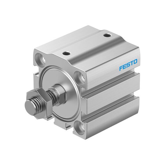 Cilindru compact Ø32 mm, Festo ADN-S32, cu acțiune dublă, piston cu filet M10x1.25 FE, cu frână și magnet - megora.ro