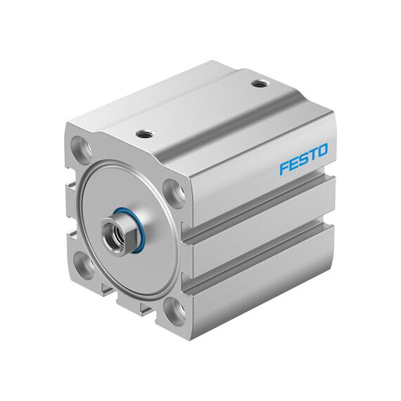 Cilindru compact Ø40 mm, Festo ADN-S40, cu acțiune dublă, piston cu filet M8 FI, cu frână și magnet - megora.ro