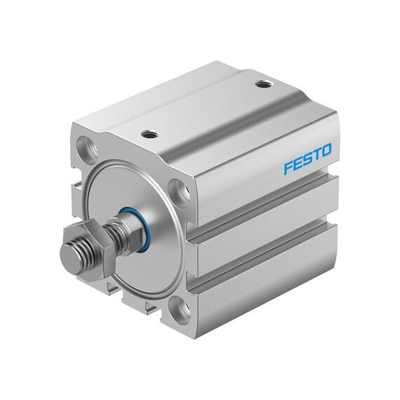 Cilindru compact Ø40 mm, Festo ADN-S40, cu acțiune dublă, piston cu filet M10x1.25 FE, cu frână și magnet - megora.ro