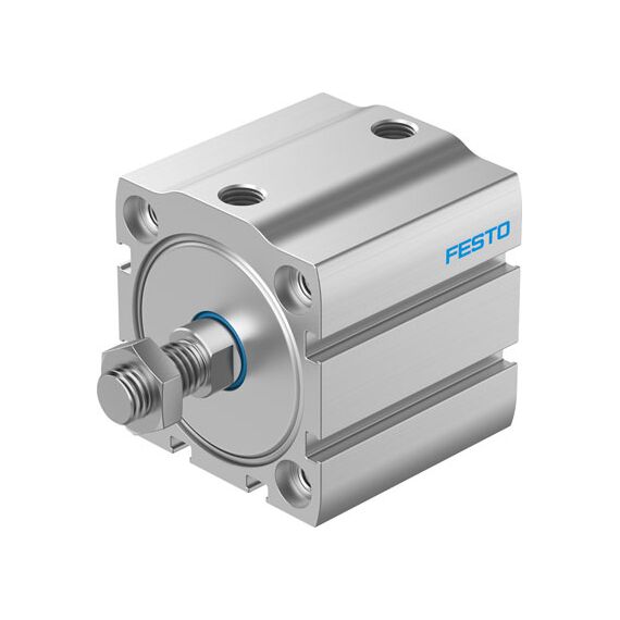 Cilindru compact Ø50 mm, Festo ADN-S50, cu acțiune dublă, piston cu filet M12x1.25 FE, cu frână și magnet - megora.ro