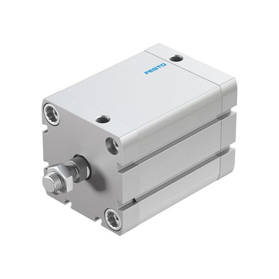 Cilindru compact Ø63 mm, Festo ADN63, cu acțiune dublă, piston cu filet M12x1.25 FE, cu frână și magnet, ISO21287 - megora.ro