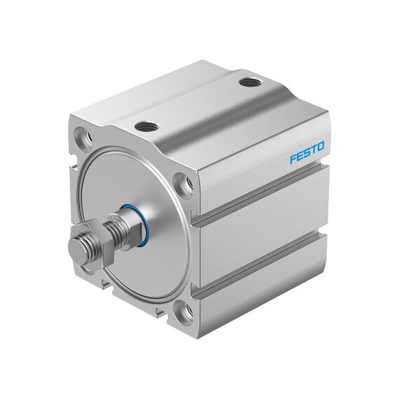 Cilindru compact Ø63 mm, Festo ADN-S63, cu acțiune dublă, piston cu filet M12x1.25 FE, cu frână și magnet - megora.ro