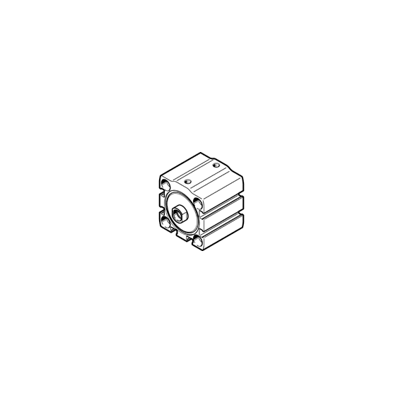 Cilindru compact Ø63 mm, Festo ADN-S63, cu acțiune dublă, piston cu filet M10 FI, cu frână și magnet - megora.ro