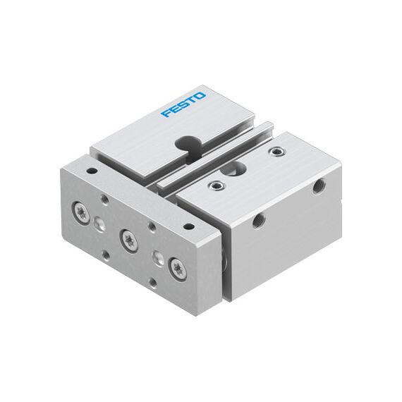 Cilindru ghidat Ø12 mm, Festo DFM12, cu acțiune dublă, ghidaj cu bile recirculante, frână și magnet - megora.ro