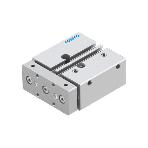 Cilindru ghidat Ø12 mm, Festo DFM12, cu acțiune dublă, ghidaj cu bile recirculante, frână și magnet - megora.ro