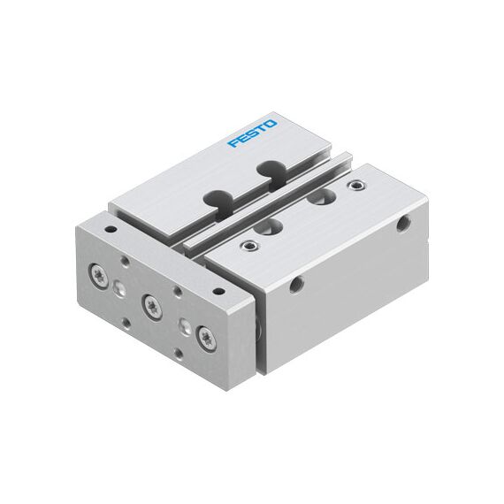 Cilindru ghidat Ø12 mm, Festo DFM12, cu acțiune dublă, ghidaj cu bile recirculante, frână și magnet - megora.ro