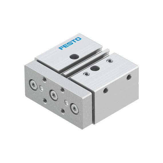 Cilindru ghidat Ø16 mm, Festo DFM16, cu acțiune dublă, ghidaj cu bile recirculante, frână și magnet - megora.ro