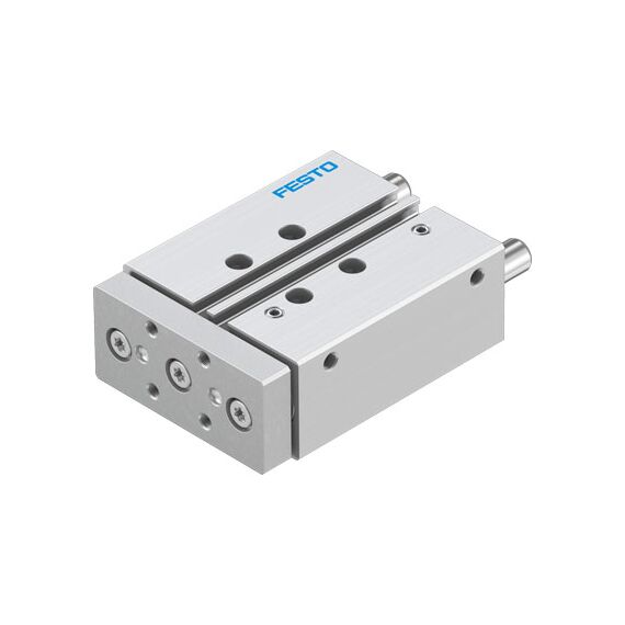 Cilindru ghidat Ø16 mm, Festo DFM16, cu acțiune dublă, ghidaj cu bile recirculante, frână și magnet - megora.ro